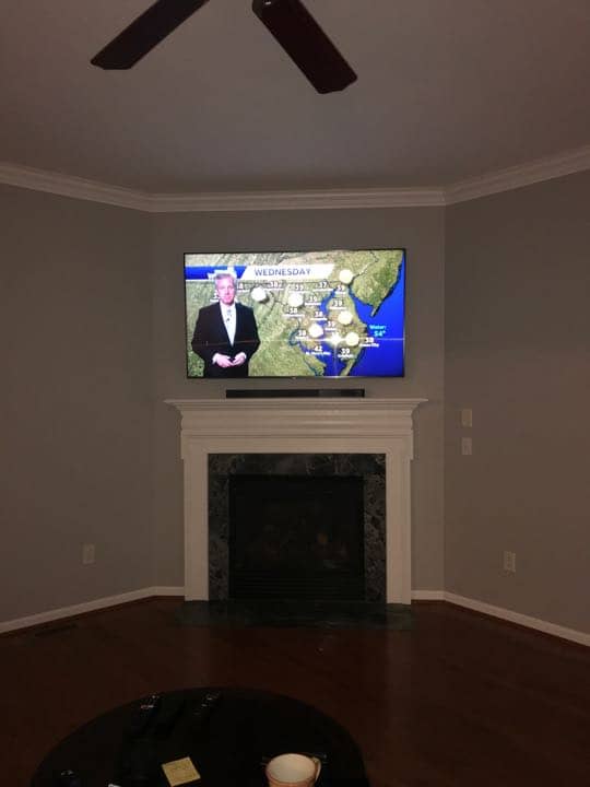 Fireplace TV Installation | Residential | TV installation & mounting Services | NextDayTVinstall.com